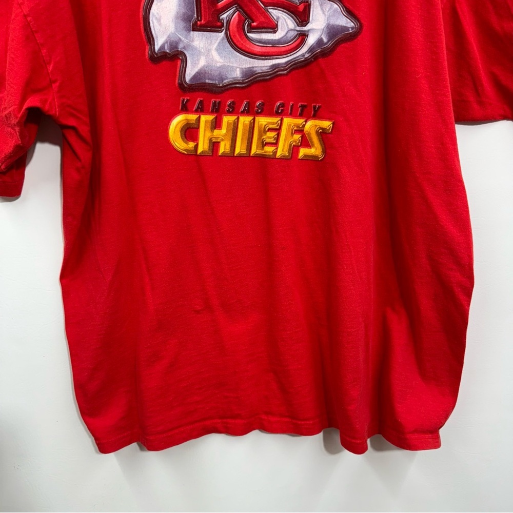 Pro Player Kansas City Chiefs Tee Shirt Red Vintage Crew Neck Short Sleeve XXL - Picture 3 of 13